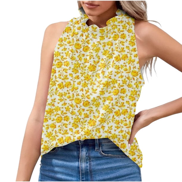Camiseta Sin Mangas Para Mujer, Camisetas Sin Mangas, Chaleco Estampado A La Moda, Camiseta, Blusa Informal Odeerbi ODB165167