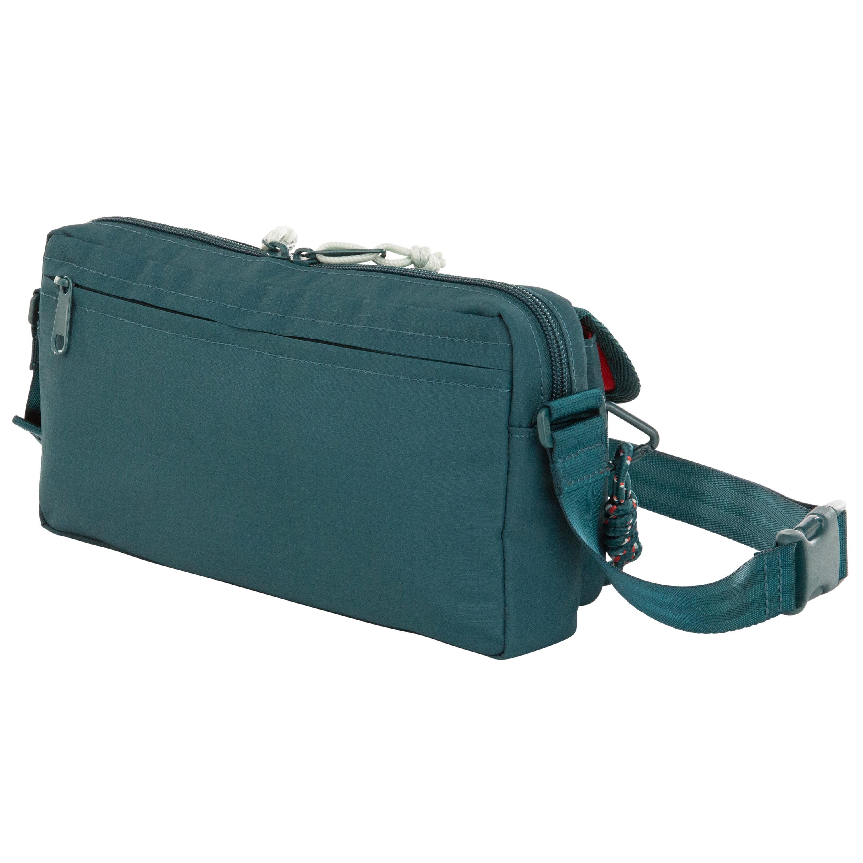 Ozark Trail Unisex Double Pocket Polyester Fanny Pack Cross Body, Teal