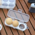 thumbnail image 5 of 3 Grid Egg Storage Box,Refrigerator Egg Protector Box with Lid,Portable Egg Carrier Storage Camping Container Case,Eggs Storage Case for Outdoor, Hiking, Kitchen,Refrigerator,Z-White, 5 of 8