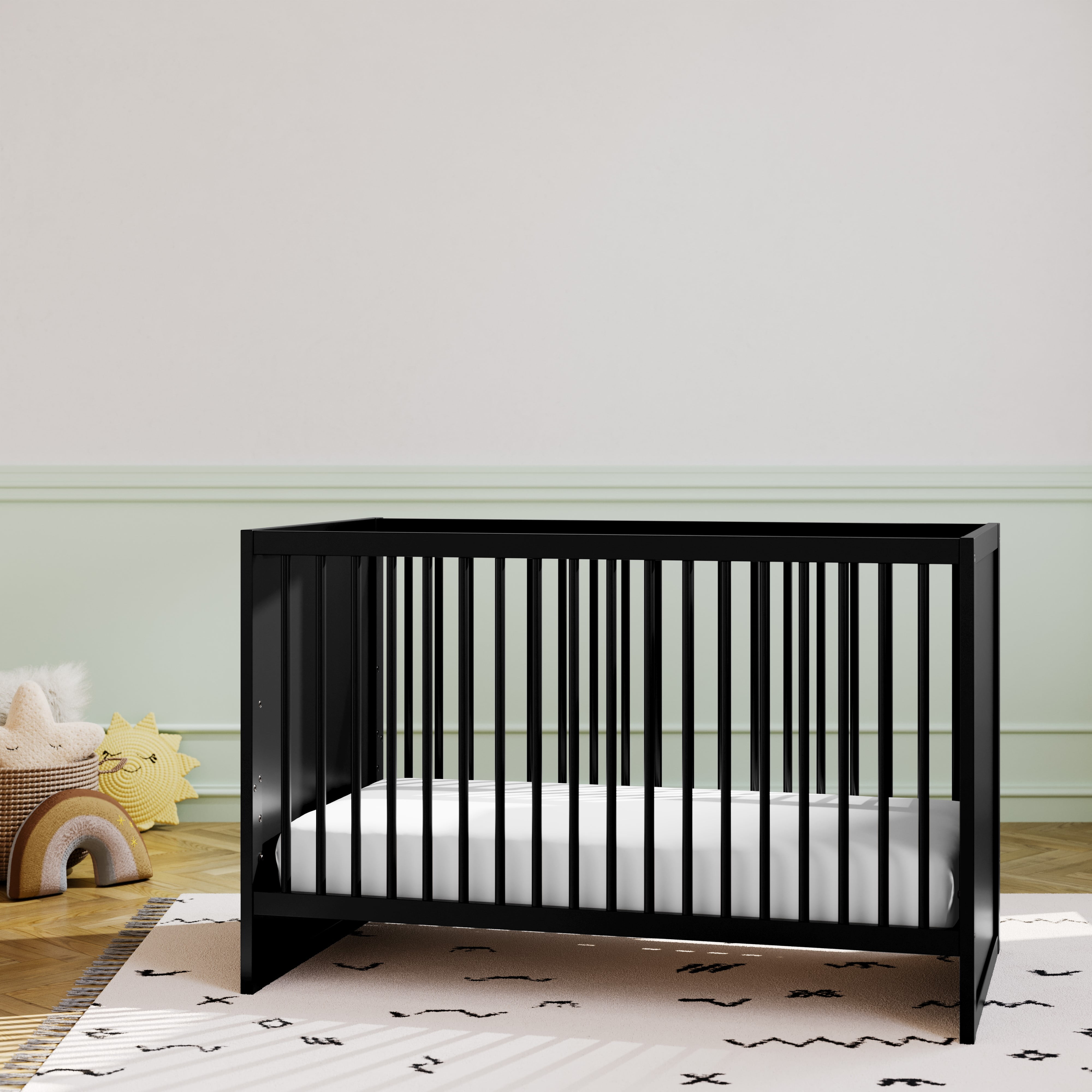 Storkcraft Calabasas 3-in-1 Convertible Baby Crib, Black