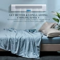 thumbnail image 7 of Elegear Revolutionary Cooling Blanket Queen, Absorbs Heat to Keep Body Cool for Night Sweats, Q-Max>0.5 Double Sided Stylish Lightweight Summer Cold Blankets for Hot Sleepers Blue 79" x 86", 7 of 7