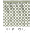 thumbnail image 5 of Sage Green Bed Skirt Checkerboard Plaid Bed Skirts Queen Size 16 Inch Drop, Wrap Around Dust Ruffle&nbsp;Bedskirt with Adjustable Elastic Belt for Queen Size Beds, 5 of 7