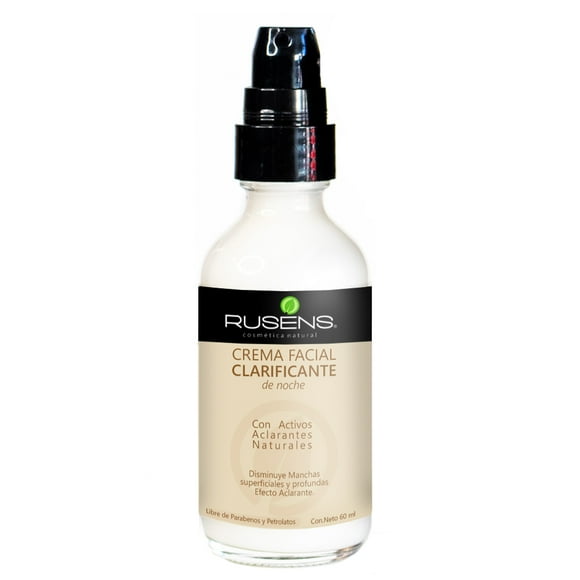 Crema Facial Clarificante RUSENS 100% Natural, Disminuye Manchas Superficiales y Profundas