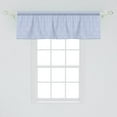 thumbnail image 2 of Ambesonne Abstract Window Valance, Bicolor Modern Circles, 42" x 18", Pale Ceil Blue and White, 2 of 3