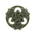 thumbnail image 2 of Broche Nórdico Vikingo Vintage Sunnimix 2xNorse Medieval Oro, 2 of 8