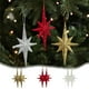 thumbnail image 1 of Pack 2 de adornos colgantes para árbol de Navidad | Decoraciones de plástico para Navidad Dorado/Blanco/Rojo | Colgantes 3D Unique Humor 4,88x3in para fiesta, casa, salón, decoración de centro, 1 of 6