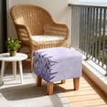 thumbnail image 4 of SCRAWLGOD Violet Lavender Print Square Ottoman Cover, Stretch Square Ottoman Covers Slipcover, Soft Cover for Storage Stool, Footstool Protection for Living Room, 4 of 7