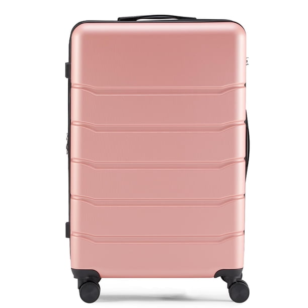 Maleta de equipaje Zibbizo de 28 pulgadas con cierre TSA, carcasa rígida, rosa
