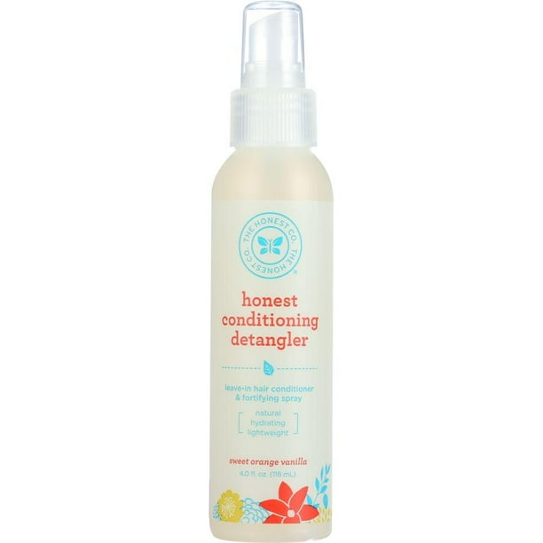 The Honest Company Sweet Orange Vanilla Conditioning Detangler, 4 Oz