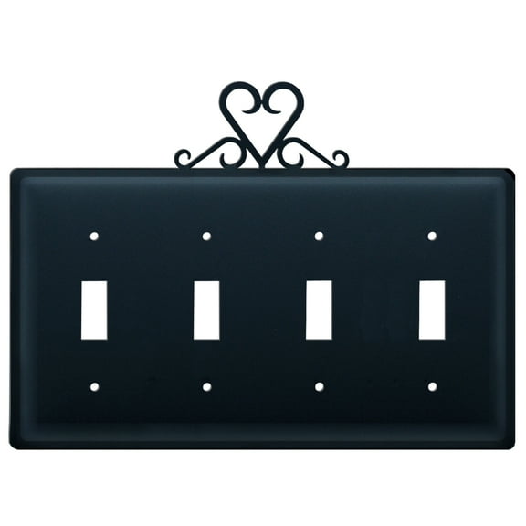 Heart Quadruple Switch Cover