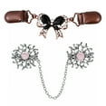 thumbnail image 1 of 2Pcs Women Metal Lapel Pin Delicate Safety Pin Sweater Tighten Clamp Breastpin, 1 of 7