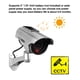 thumbnail image 5 of Cámara De Seguridad Ficticia Batería/Monitor De Simulación Con Energía Solar 360 Grados Ajustable Cámara Falsa Plateada Cámara De Vigilancia De Imitación Para Porche Exterior Jardín Patio Kearding AF000697-00, 5 of 5