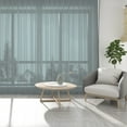 thumbnail image 2 of TIFEE 2 Piece Elegant Solid Sheer Window Curtain Panels Treatment Drapes(55" X 63", Dark Gray), 2 of 9