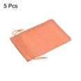 thumbnail image 3 of REGALWOVEN Small Burlap Bags with Drawstring, Jewelry Pouches for Wedding Party Orange 4" x 5.5", 3 of 5