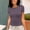 Dark Purple, variant on SHITINN Women's Casual Basic Going Out Crop Tops Slim Fit Short Sleeve Crew Neck Tight T Shirts 2 Womens Short Sleeve Shirts Womens Clothes Summer T Shirts Women