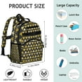 thumbnail image 6 of Back to school bee backpack, lightweight backpack with honeybee motifs, ideal birthday gift, 6 of 6