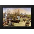 thumbnail image 2 of Manet, Edouard 14x11 Black Modern Framed Museum Art Print Titled - Port of Bordeaux, 2 of 5