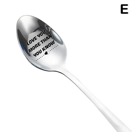 

Tableware Engraved Spoon Best Present For Husband Madam Family And Friends H6D5