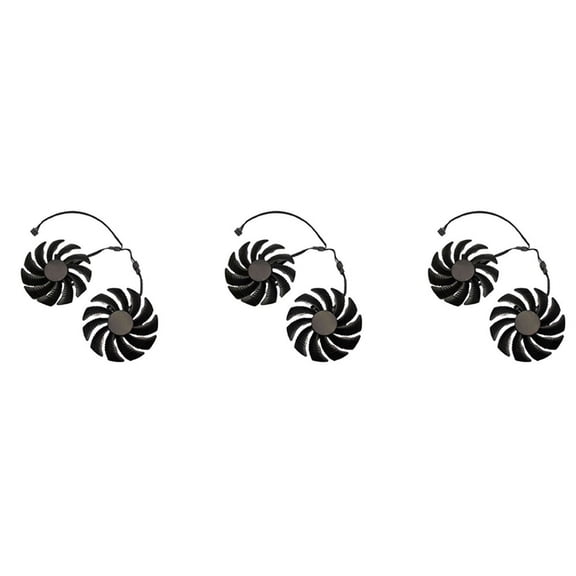 88mm GPU Cooler Graphics Card Fan for REDEON AORUS RX580/570 GV-RX570 AORUS GV-RX580AORUS(6 PCS)