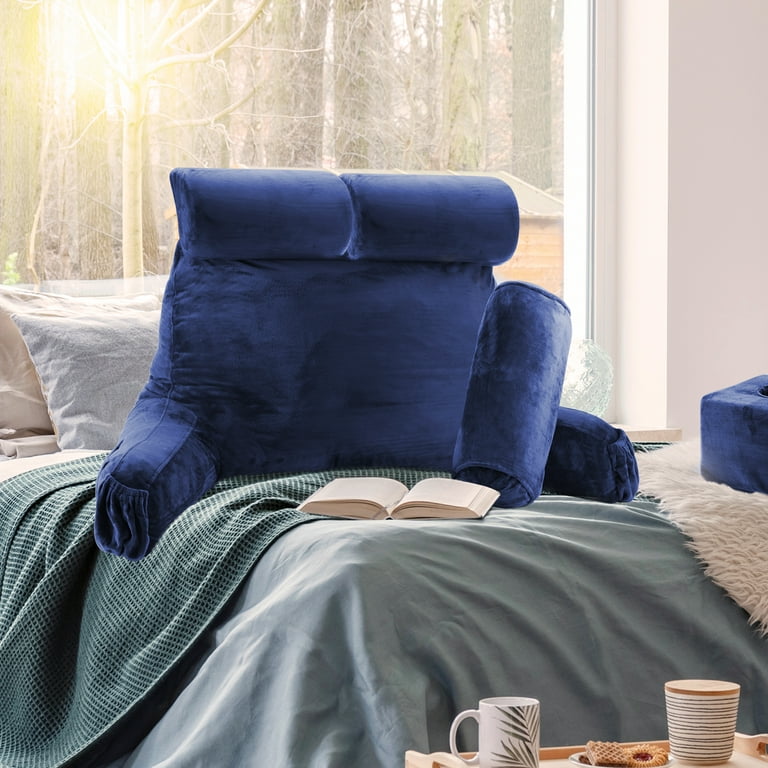 Navy backrest cheap pillow