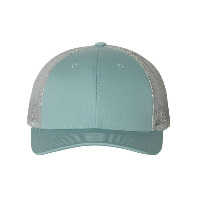 Richardson Casquette Trucker Low Pro, M-L, Bleu Fumée-Aluminium