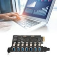 thumbnail image 3 of PCIE à USB 3.0 Carte d'Extension, 5Gbps Haute Vitesse 4A Alimentation via Puce Carte d'Extension de Performance Stable pour, 3 of 8