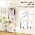 thumbnail image 4 of Giantex Corner Hall Tree, Freestanding Entryway Coat Storage Rack w/Shelves, White, 4 of 5