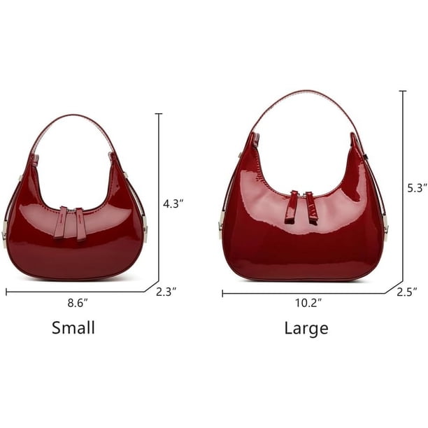 LHSHID Women's Crescent Shoulder Bags Retro Y2k 90s Handbags Top