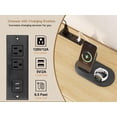 thumbnail image 3 of EastVita Wooden 6 Rattan Drawer Dresser with USB Ports and Outlets Chests of Drawers Storage for Bedroom Living Room Hallway Bedside Dining Room, 3 of 7