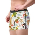 thumbnail image 2 of Honeii Travel Animals Print Mens Boxer Briefs Breathable,Boxer Brief for Men, Moisture-Wicking Underwear-X-Large, 2 of 5