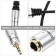 thumbnail image 2 of Cable convertidor de audio de 6,35 hembra a 3,5 macho (plateado), 2 of 6