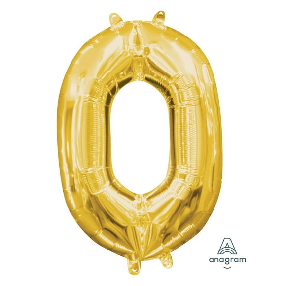 Anagram International Party Eh! Gold Mini "0" Banner, Includes one piece