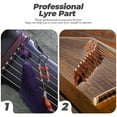 thumbnail image 3 of Luxshiny 1 Set Lyre Harp Pin Set for Musicians and Harp Players, 3 of 8