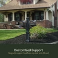 thumbnail image 6 of Mayne Newport Plus Double Mailbox Arm Mount White Plastic Mailbox Post, 6 of 13