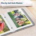 thumbnail image 2 of Fintie Photo Album 5x7 Photos - 52 Photos Small Mini Capacity Premium Vegan Leather Cover Photo Book, Portable Wallet Photo Album for Wedding Family Boys Girls Art Work, Flower Fantasy, 2 of 7