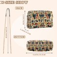 thumbnail image 4 of FORMRS Women Crossbody Purse with Chain Strap Vegan Leather Shoulder Handbag, Red Geometric, 4 of 7