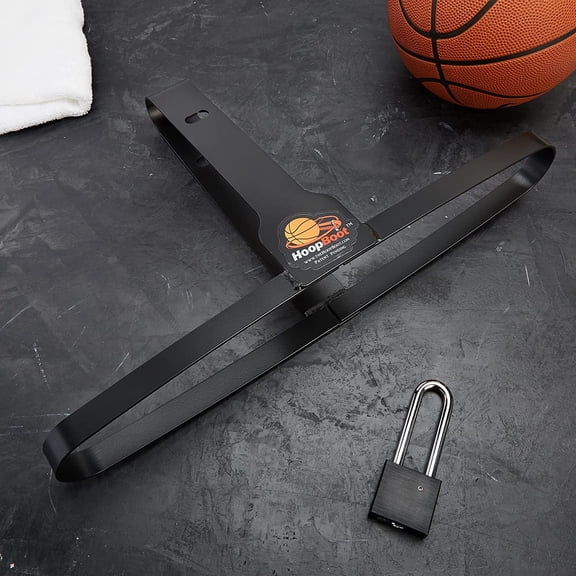 HoopBoot Basketball Hoop Lock Matt Black Lock Sold Separately