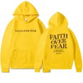 thumbnail image 1 of Faith Over Fear Sweat à Capuche Chrétien Sweat à Capuche Jésus Tendance, 1 of 8