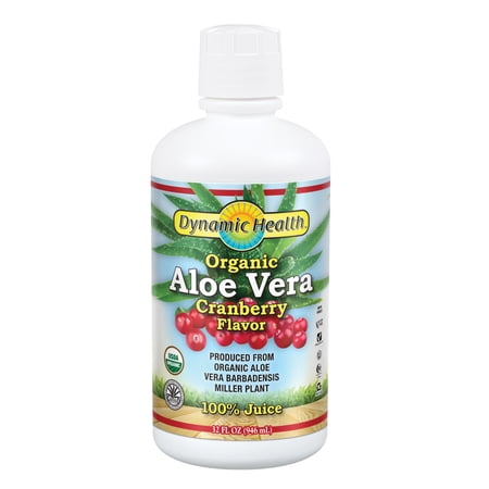 Dynamic Health Cranberry Flavor Aloe Vera Juice, 32 oz