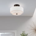 thumbnail image 2 of Livex Lighting - Meridian - 2 Light Semi-Flush Mount In Transitional Style-8.25, 2 of 16