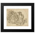 thumbnail image 2 of Workshop of Hans Holbein the elder 14x12 Black Modern Framed Museum Art Print Titled - Kneeling Bishop and Eight Monks (1500), 2 of 5