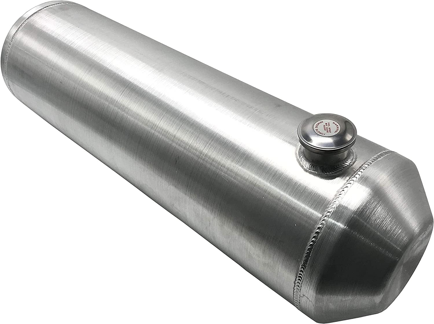 JSD AUTO PARTS 12 Gallon 10" x36" End Fill Spun All Aluminum Gas Tank / Fuel Tank 3/8 NPT Outlet