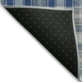thumbnail image 5 of Addison Rugs Chantille Indoor/Outdoor Transitional Holiday Plaid Navy Machine Washable Rectangle Rug, 5' x 7'6", 5 of 7