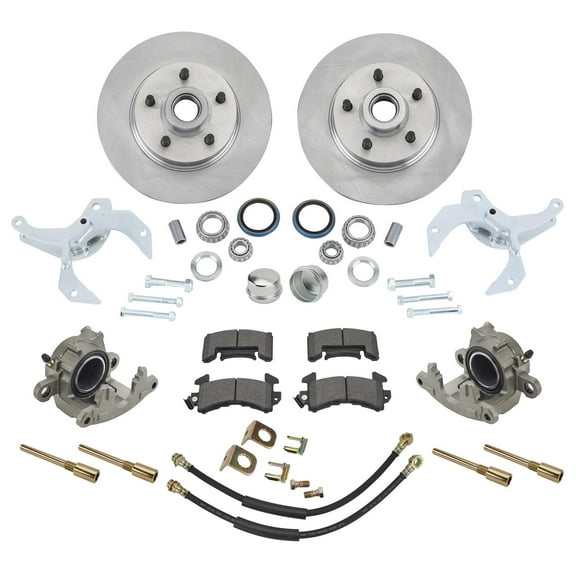 Speedway Motors Front 11 Inch Disc Brake Conversion Kit, Fits 1954-56 Ford Cars, Complete With Detailed Installation Instructions