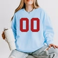thumbnail image 3 of Football Jersey 00 - Womens Lightweight Garment Dyed Sweatshirt, 3 of 5