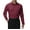 Burgundy, variant on Men's Classic Long Sleeve Solid Color Barrel Cuff Dress Shirt (Burgundy, XL 36/37)