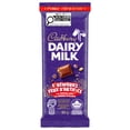 thumbnail image 1 of CADBURY DAIRY MILK Feux d’artifice, tablettes de chocolat au lait CADBURY DAIRY MILK avec friandises enrobées et bonbons pétillants, tablette de chocolat, barre de chocolat, 90 g, 1 of 8