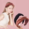 thumbnail image 3 of 4 diademas para mujer, estilo bohemio, estilo retro, con nudo elástico., 3 of 5