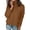 Light Brown, variant on Zeagoo Women' Turtleneck Sweater Long Sleeve Spilt Hem Casual Knit Pullover Chunky Fall Winter Jumper Top