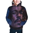 thumbnail image 3 of Johnny Depp Youth Active Sweatshirt Printing Casual Pullover Hoodies Winter Fall Clothes Outerwear Small, 3 of 7